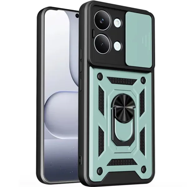 Чехол Ummi Camshield Serge Ring для Xiaomi Poco X8 Pro Max — Зеленый