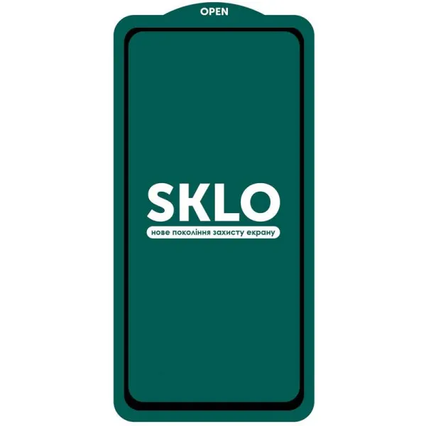 Захисне скло SKLO 5D (тех.пак) для Xiaomi Poco X8 Pro / F8 Pro — Чорний