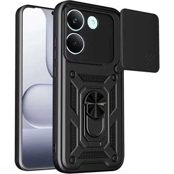 Чохол Ummi Camshield Serge Ring для Xiaomi Poco X8 Pro — Чорний — фото 1