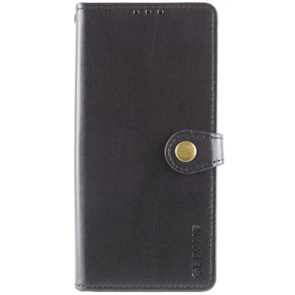 Кожаный чехол-книжка GETMAN Gallant (PU) для Xiaomi Poco X8 Pro — Черный — фото 1