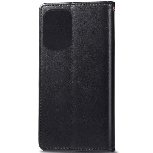 Кожаный чехол-книжка GETMAN Gallant (PU) для Xiaomi Poco X8 Pro — Черный — фото 3