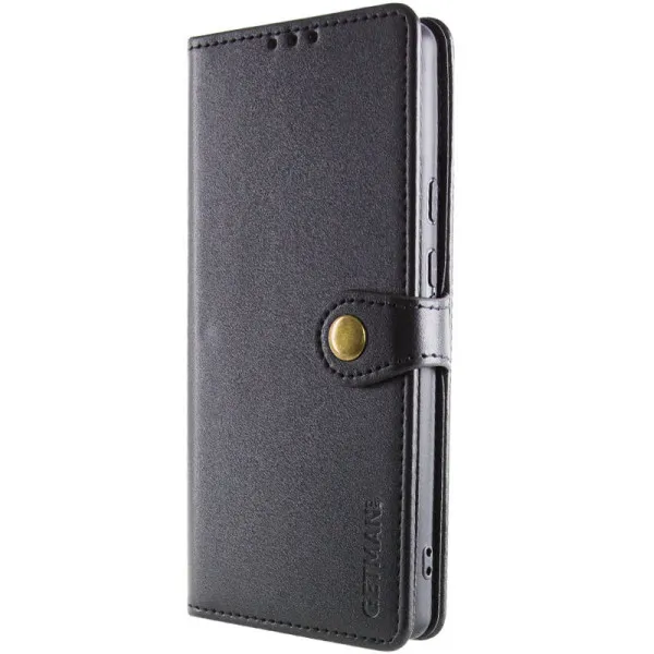 Кожаный чехол-книжка GETMAN Gallant (PU) для Xiaomi Poco X8 Pro — Черный — фото 4