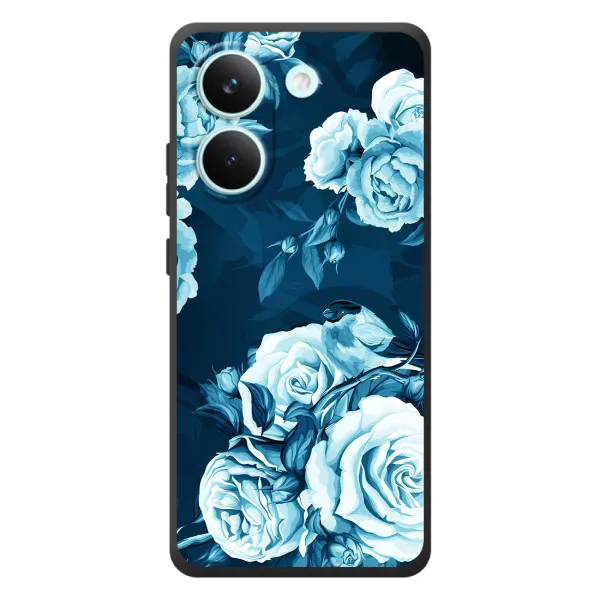 Чехол с принтом «Голубые Бутоны» для Xiaomi Poco X8 Pro Чехол с принтом «Голубые Бутоны» для Xiaomi Poco X8 Pro