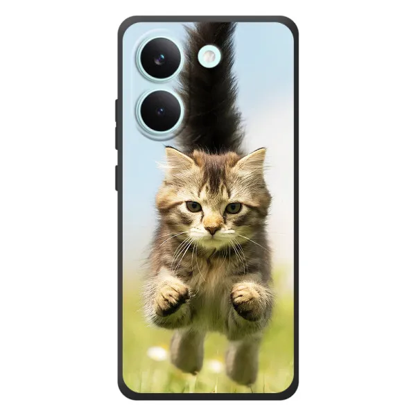 Чехол с принтом «Прыжок кота» для Xiaomi Poco X8 Pro