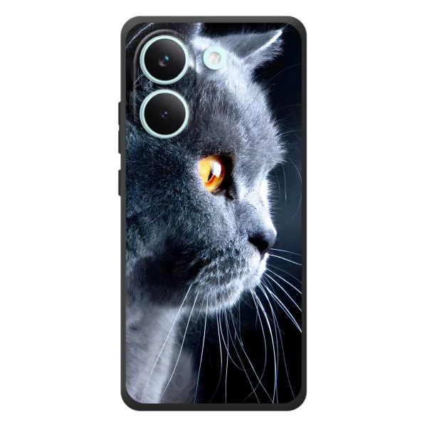Чехол с принтом «Серый Кот» для Xiaomi Poco X8 Pro