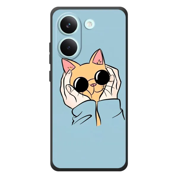 Чехол с принтом «Котик в очках» для Xiaomi Poco X8 Pro Чехол с принтом «Котик в очках» для Xiaomi Poco X8 Pro