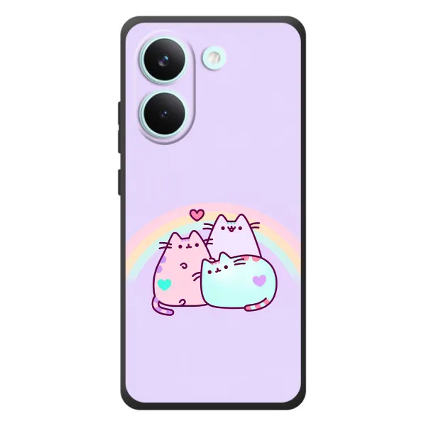 Чехол с принтом «Радужные котики» для Xiaomi Poco X8 Pro Чехол с принтом «Радужные котики» для Xiaomi Poco X8 Pro