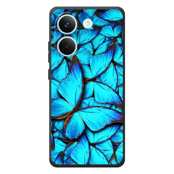 Чехол с принтом «Синие бабочки» для Xiaomi Poco X8 Pro Чехол с принтом «Синие бабочки» для Xiaomi Poco X8 Pro
