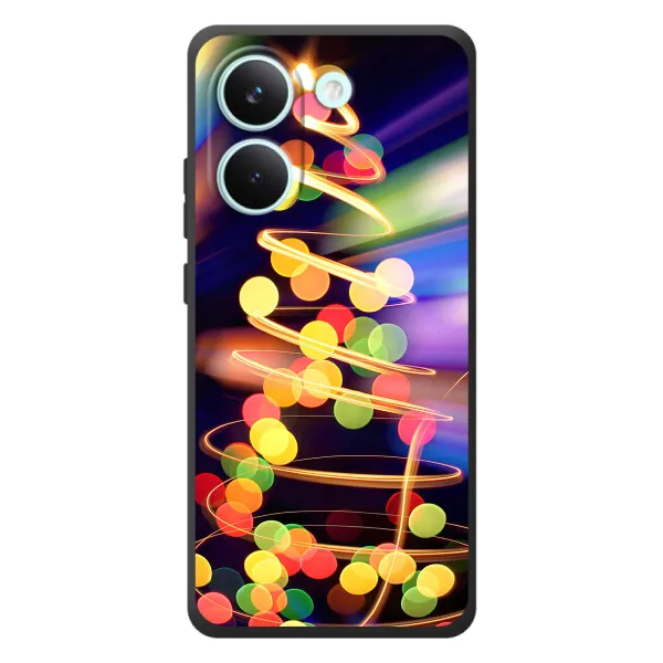 Чехол с принтом «Елка с гирлянд» для Xiaomi Poco X8 Pro