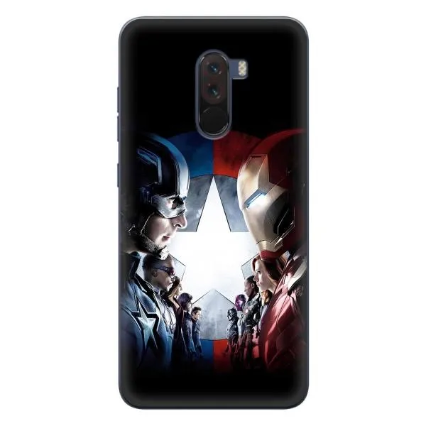 Чехол с принтом «Марвел стайл» для Xiaomi POCO F1
