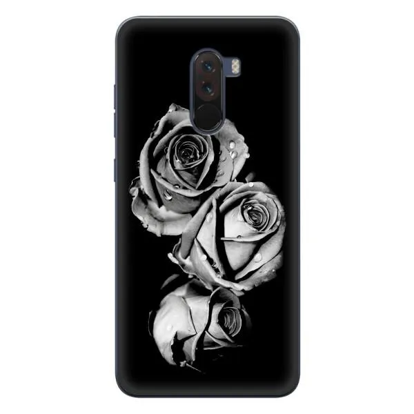 Чехол с принтом «Черная роза» для Xiaomi POCO F1
