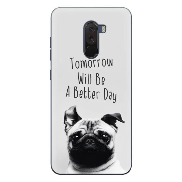 Чехол с принтом «Смешной Мопс» для Xiaomi POCO F1