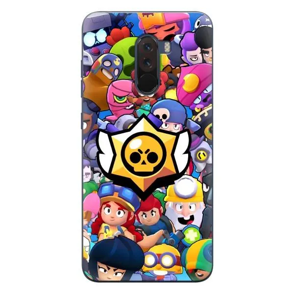 Чехол с принтом «Лого Brawl Stars» для Xiaomi POCO F1