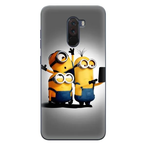 Чехол с принтом «Три миньона» для Xiaomi POCO F1