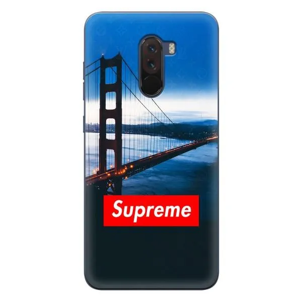 Чехол с принтом «Стиль Supreme» для Xiaomi POCO F1