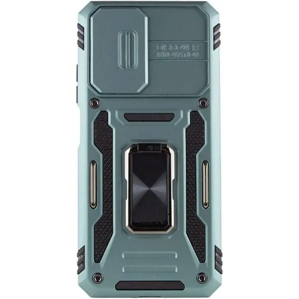 Ударопрочный чехол Camshield Army Ring для Xiaomi Redmi 10 — Зеленый — фото 2