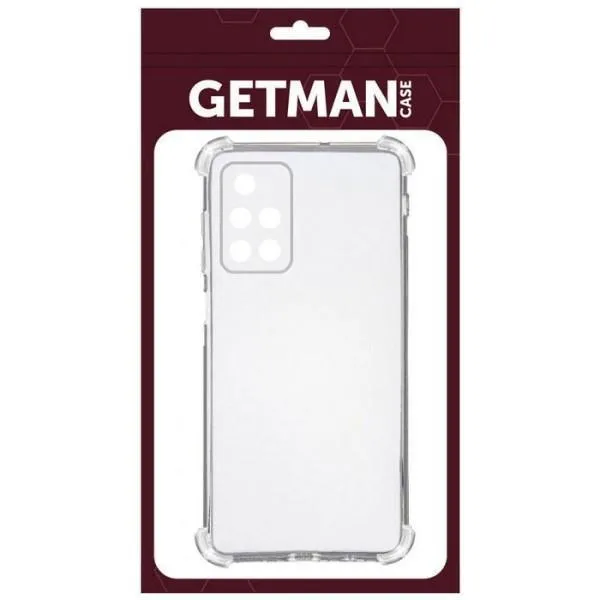 TPU чехол GETMAN Ease logo усиленные углы для Xiaomi Redmi 10 — Прозрачный — фото 2