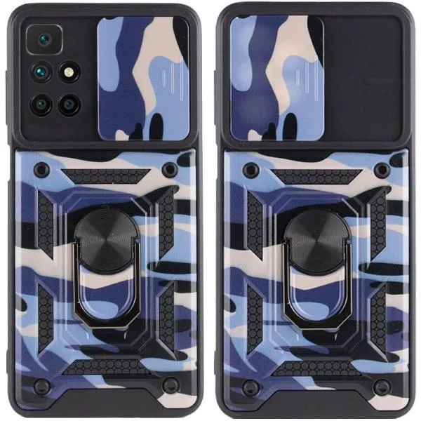 Ударостійкий чохол Camshield Serge Ring Camo для Xiaomi Redmi 10 — Фіолетовий — фото 5