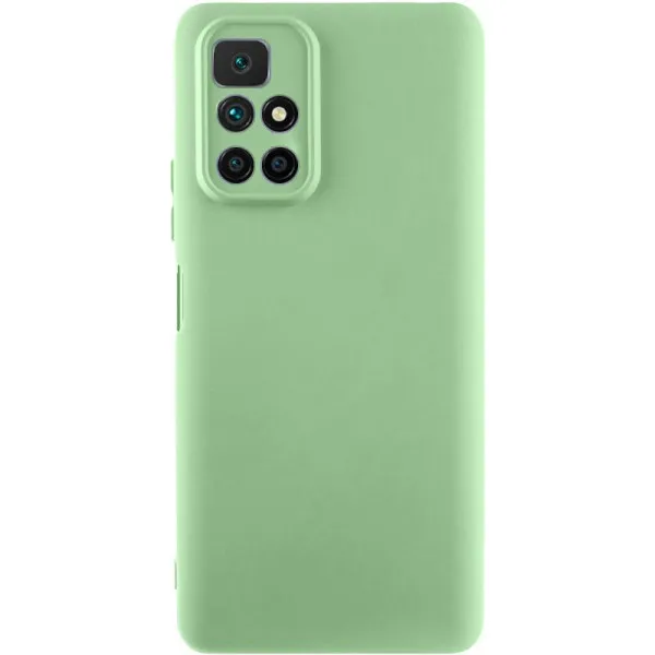 Чехол TPU GETMAN Liquid Silk Full Camera для Xiaomi Redmi 10 — Зеленый Чехол TPU GETMAN Liquid Silk Full Camera для Xiaomi Redmi 10 — Зеленый