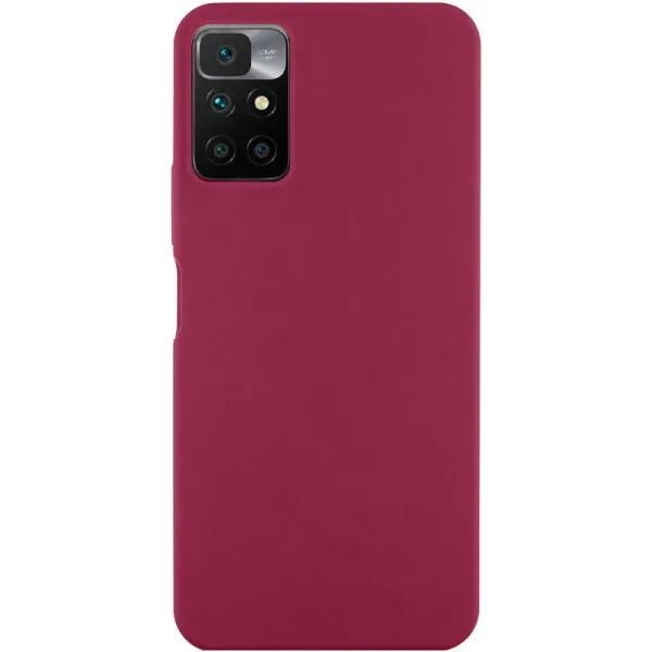 Чохол Silicone Cover Ummi Lakshmi (AA) для Xiaomi Redmi 10 — Бордовий