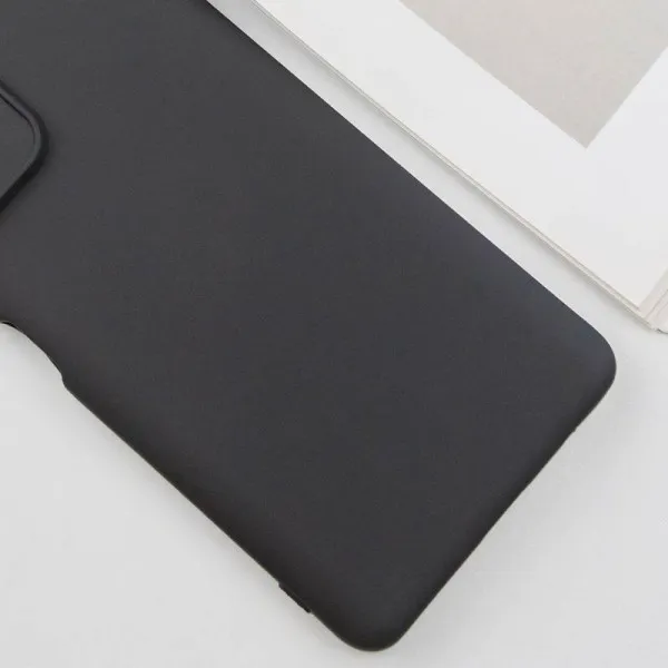 Чехол TPU GETMAN Liquid Silk Full Camera для Xiaomi Redmi 10 — Черный — фото 2