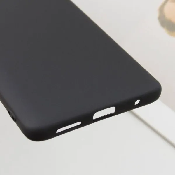 Чехол TPU GETMAN Liquid Silk Full Camera для Xiaomi Redmi 10 — Черный — фото 4