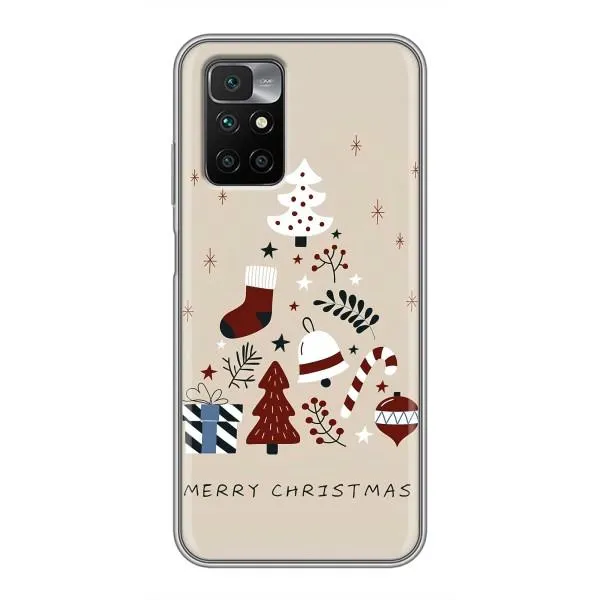 Чехол с принтом «Merry Christmas» для Xiaomi Redmi 10