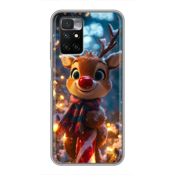 Чехол с принтом «Олень с шарфом» для Xiaomi Redmi 10