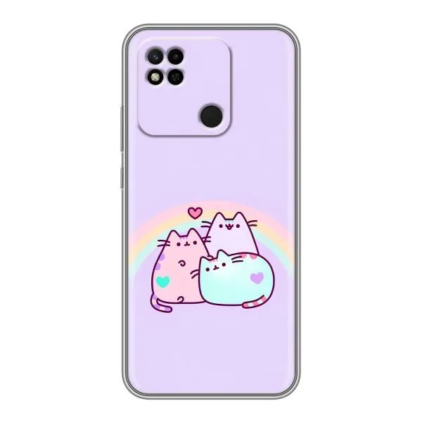 Чехол с принтом «Радужные котики» для Xiaomi Redmi 10A Чехол с принтом «Радужные котики» для Xiaomi Redmi 10A