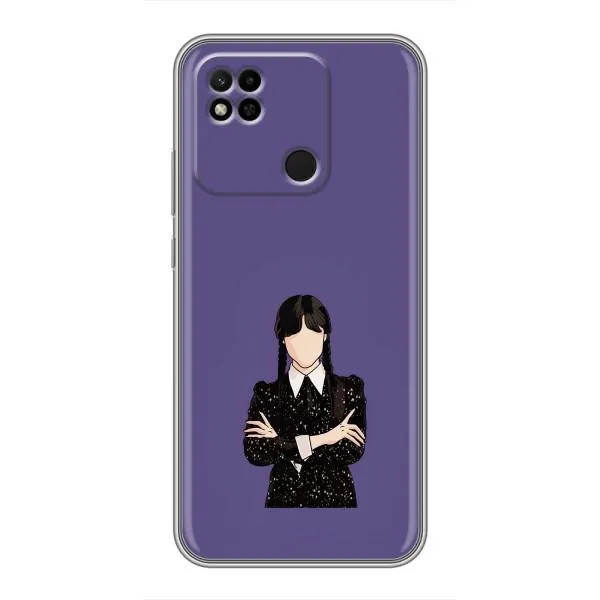 Чехол с принтом «Уэнздей в черном» для Xiaomi Redmi 10A