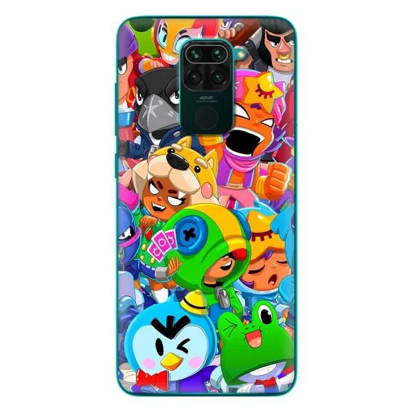 Чехол с принтом «герои Бравл Старс» для Xiaomi Redmi 10X