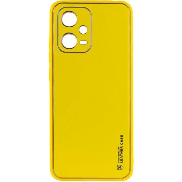 Шкіряний чохол Xshield для Xiaomi Poco X5 5G / Redmi Note 12 5G — Жовтий — фото 1 Шкіряний чохол Xshield для Xiaomi Poco X5 5G / Redmi Note 12 5G — Жовтий — фото 1