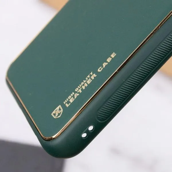 Шкіряний чохол Xshield для Xiaomi Poco X5 5G / Redmi Note 12 5G — Зелений — фото 3 Шкіряний чохол Xshield для Xiaomi Poco X5 5G / Redmi Note 12 5G — Зелений — фото 3