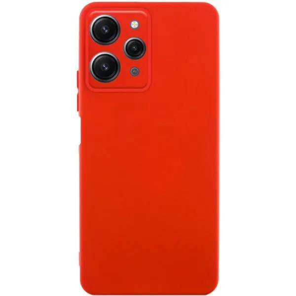 Чехол TPU GETMAN Liquid Silk Full Camera для Xiaomi Redmi 12 — Красный — фото 1