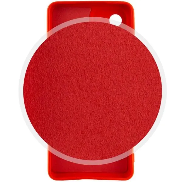 Чехол TPU GETMAN Liquid Silk Full Camera для Xiaomi Redmi 12 — Красный — фото 2