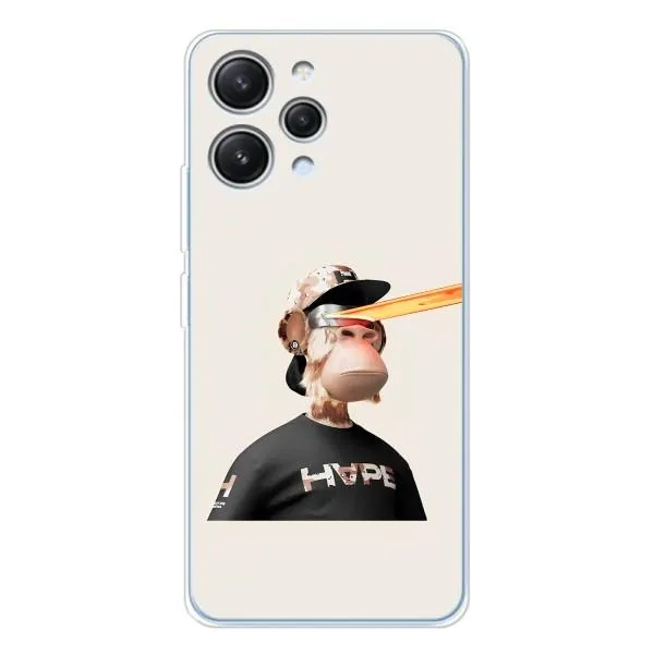Чохол з принтом «мавпа NFT в окулярах» для Xiaomi Redmi 12