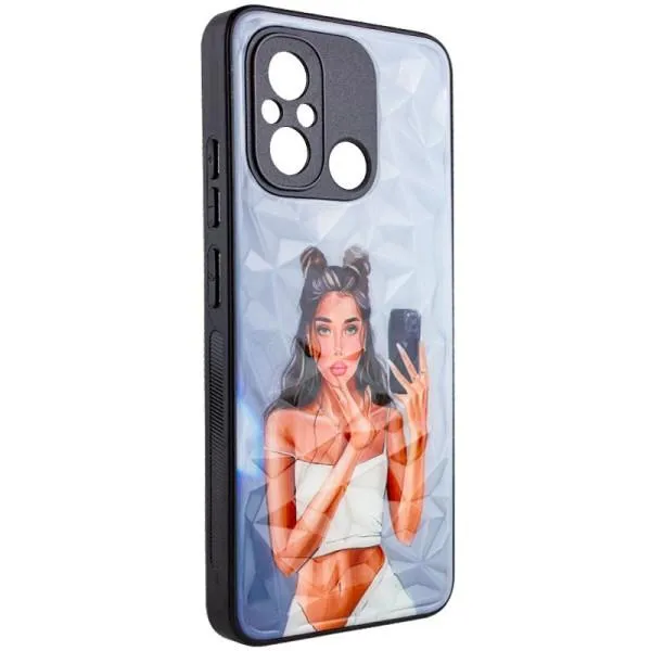 TPU+PC чохол Prisma Ladies для Xiaomi Redmi 12C / Poco C55 — Black in White — фото 1