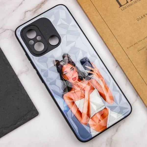 TPU+PC чохол Prisma Ladies для Xiaomi Redmi 12C / Poco C55 — Black in White — фото 4
