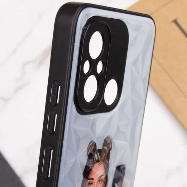 TPU+PC чохол Prisma Ladies для Xiaomi Redmi 12C / Poco C55 — Black in White — фото 5