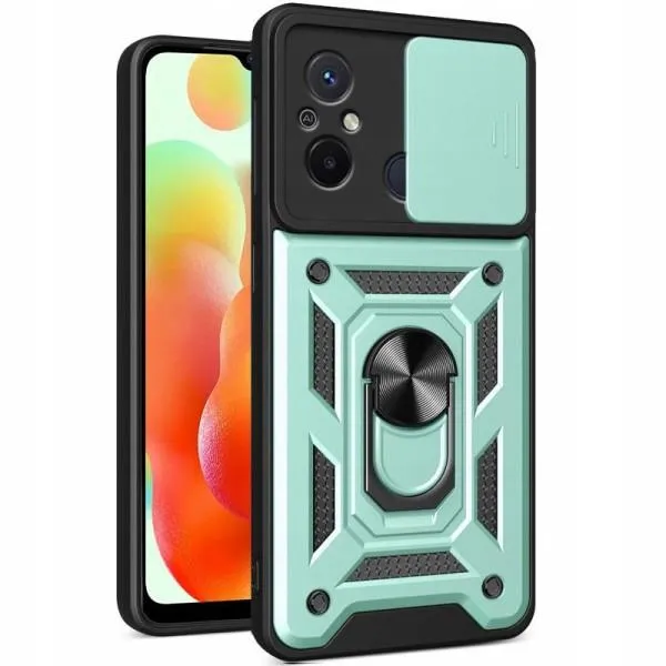 Ударостійкий чохол Camshield Serge Ring для Xiaomi Redmi 12C — Зелений — фото 5