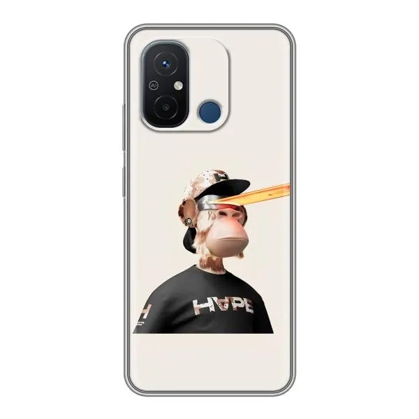 Чехол с принтом «обезьяна NFT в очках» для Xiaomi Redmi 12C