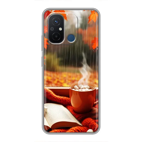 Чехол с принтом «Кофе и дождь» для Xiaomi Redmi 12C Чехол с принтом «Кофе и дождь» для Xiaomi Redmi 12C