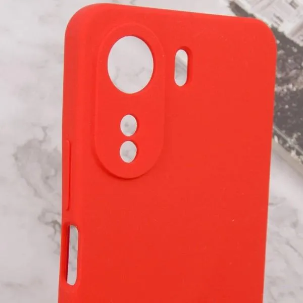 Чохол Silicone Cover Lakshmi Full Camera (AAA) with Logo для Xiaomi Redmi 13C / Poco C65 — Червоний — фото 5