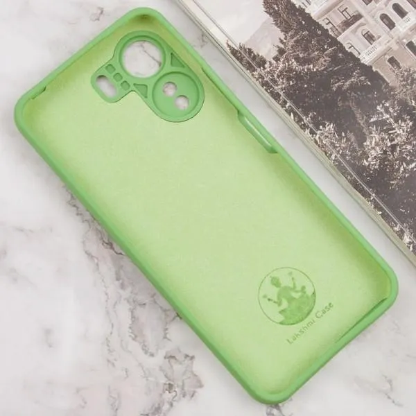 Чохол Silicone Cover Lakshmi Full Camera (AAA) with Logo для Xiaomi Redmi 13C / Poco C65 — М'ятний — фото 3
