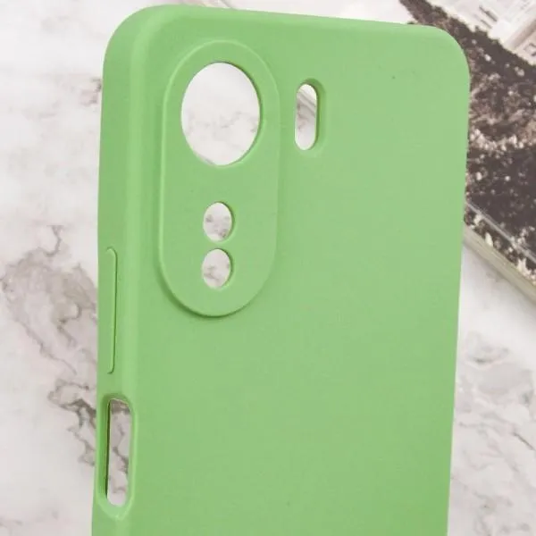 Чохол Silicone Cover Lakshmi Full Camera (AAA) with Logo для Xiaomi Redmi 13C / Poco C65 — М'ятний — фото 5
