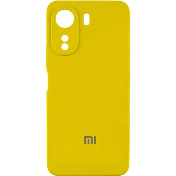 Чохол Silicone Cover Lakshmi Full Camera (AAA) with Logo для Xiaomi Redmi 13C / Poco C65 — Жовтий — фото 2