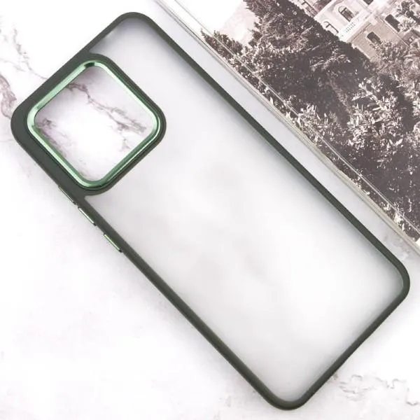 Чехол TPU+PC North Guard для Xiaomi Redmi 13C / Poco C65 — Темно зеленый — фото 2