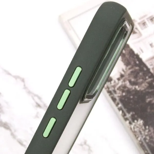 Чехол TPU+PC North Guard для Xiaomi Redmi 13C / Poco C65 — Темно зеленый — фото 4