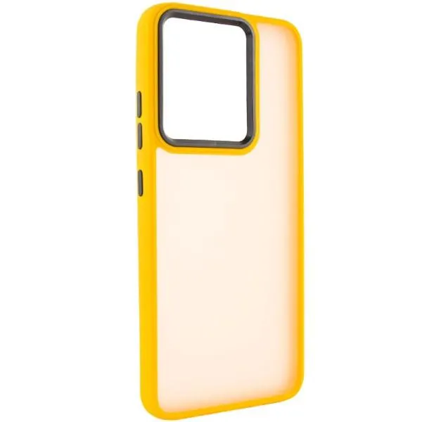 Чехол TPU+PC Lyon Frosted для Xiaomi Redmi 13C / Poco C65 — Оранжевый — фото 1