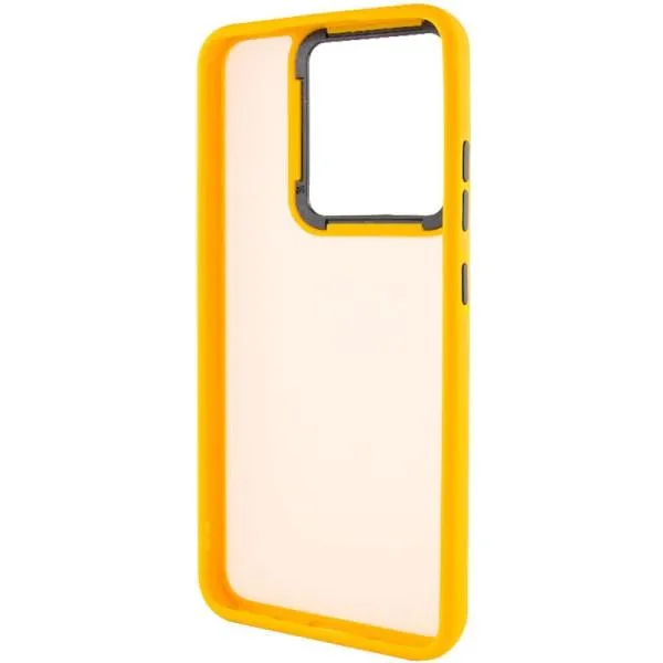 Чехол TPU+PC Lyon Frosted для Xiaomi Redmi 13C / Poco C65 — Оранжевый — фото 3
